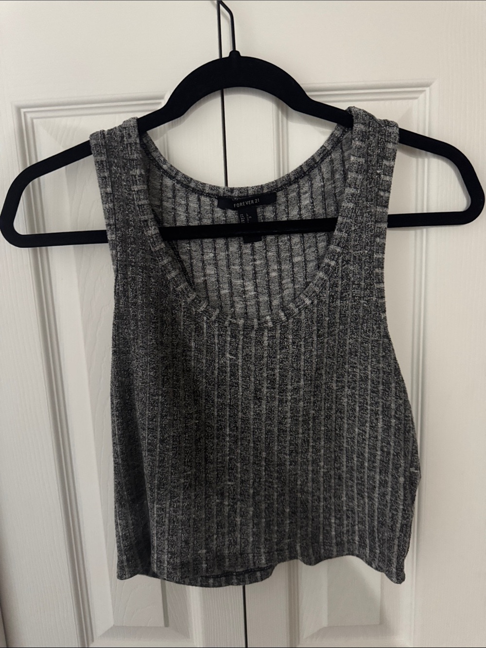 Forever 21 Charcoal Gray Ribbed Tank